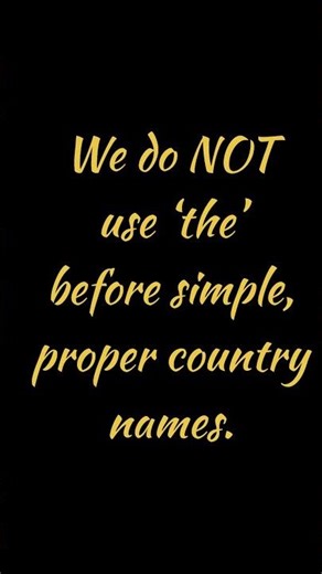 “When to Use THE Before Country Names | English Grammar Explained” #englishgrammar