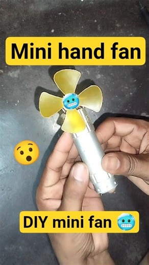 how to hand fan Ghar per kaise banaen #fan #motor #handfandesign #diy