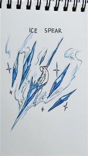 How to draw elemental weapons ❄️🔥🌏 #drawing #stickman #tutorial #power