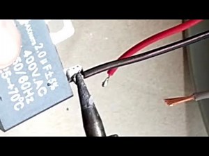 Soldering a wire to a capacitor terminal