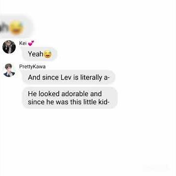 Lev is the cutest | Haikyuu texting skit (Itsfunneh skit) ~ Script prank (Fluff)