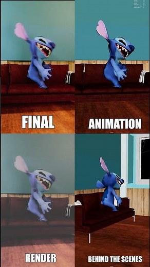 Unexpected FART💨It's very funny🤣- Lilo and Stitch (behind the scenes) #stitch #Lilo #animation