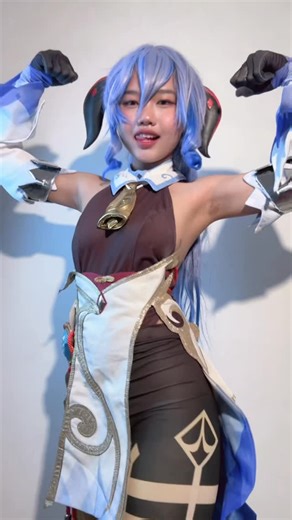 Michelle Stephanie on Instagram: "🤭 . . . . #cosplay #cosplayer #ganyu #genshinimpactcosplay #genshin"