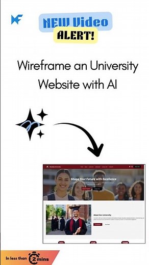 Wireframe a University Website in seconds with AI | MockFlow Genius AI