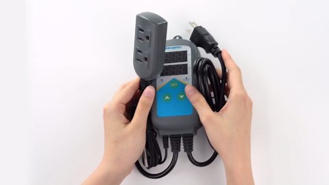 Inkbird ITC-306T Pre-Wired Electronic Heating Thermostat Temperature Controller and 24 Hours Digital Day & Night Cycle Timer Controller for Seed Germination Reptiles Hatching