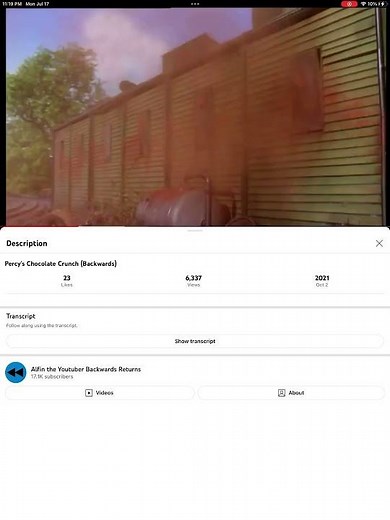 Percy’s chocolate crunch uk reversed clip