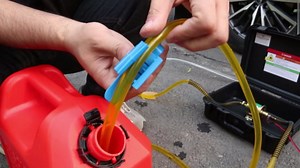 12V Electric Fuel Transfer Pump Set with 30 Gallons/H, Portable Gasoline Transfer Pump Kit with dual power cords/Fuel Pipe/Pulley Lead Pipe & Carrying Case Fit for Vehicles,Boats,Equipment (12V-Set)