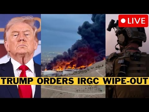 🚨 LIVE: IRGC Fleeing Iran As Trump Orders SURRENDER - IDF Kills IRGC Military Head