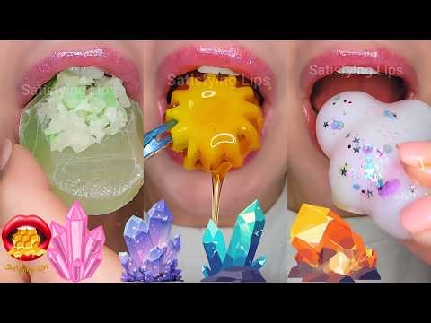 MOST POPULAR Crunchy Kohakutou Crystal Candy ! Satisfying ASMR Eating Sounds 💎💎💎
