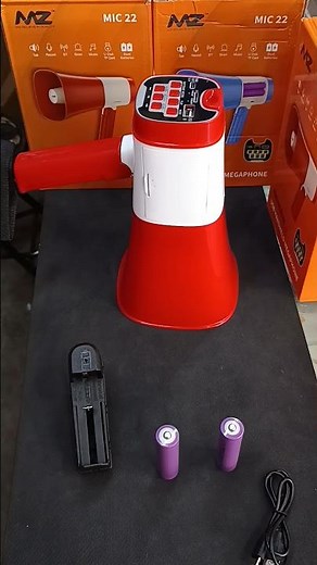 MZ Mic 22 Megaphone 📣🔥#handheld #megaphone #unboxing #shorts #bluetooth #usb #recorder #music #siren