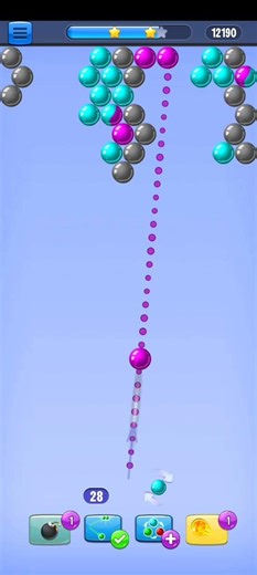 Bubble Shooter Gameplay 🔥 Perfect Shot Level Clear | Satisfying Puzzle Game #shorts