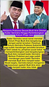 Respons Prabowo Usai Budi Arie Ditolak #shorts #viral #beritaterkini #presiden #prabowo #projo