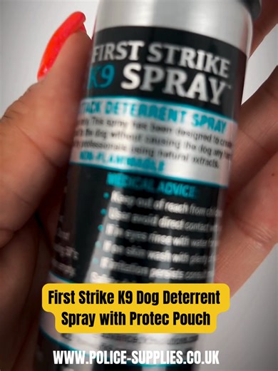 🚨 DOG ATTACK DETERRENT YOU CAN LEGALLY CARRY 🚨 Ever felt unsafe walking past an aggressive dog? 🐕‍🦺 Whether you’re a dog walker, runner, delivery driver, or just out with your family — your safety matters. Introducing First Strike K9 Dog Deterrent Spray with Protec Pouch 💥 💡 Developed using real-world experience - Created by Advanced K9 Solutions, drawing on years of operational knowledge with military police & government agencies worldwide — now available for the general public. 🧪 Scient