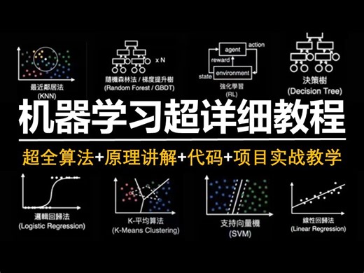B站高质量《机器学习》超详细教程-（python 原理讲解 项目实战）