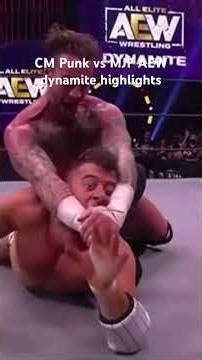 Cm Punk vs MJF AEW dynamite highlights 2022