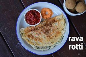 rava rotti recipe | sajjige rotti | sooji roti | semolina roti
