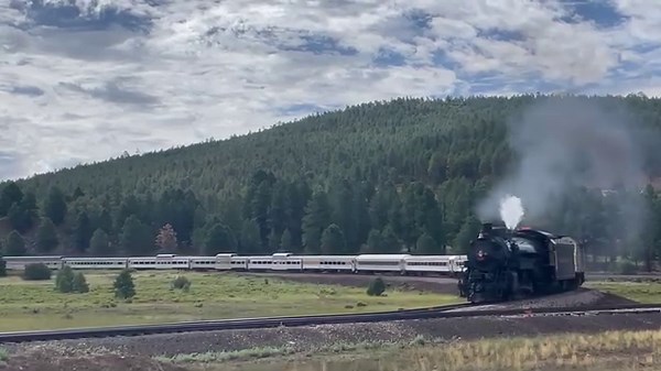 77K views · 3.9K reactions | Awesome video taken by Jennifer C. during 4960’s centennial departure last Saturday! | Grand Canyon Railway & Hotel | Facebook