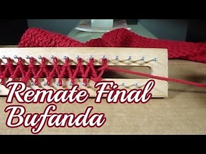 Final Finish of Woven Scarf - Rectangular Loom