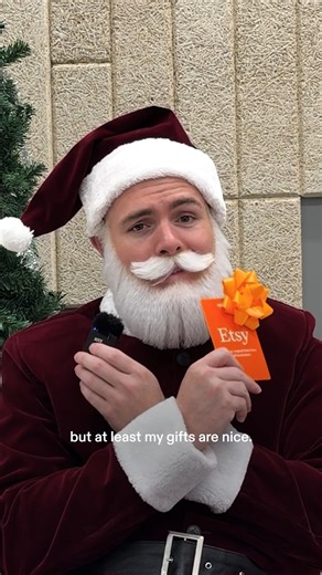If it can happen to Santa, it can happen to you. Etsy gift cards available online and in U.S. retailers. https://etsy.me/4pBsWOD *Gift card terms apply: etsy.com/legal/gift-cards | Etsy