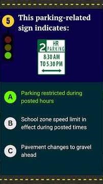 Can you pass these 10 DMV Test Road Sign Questions? Real DMV Test Questions for California, Texas