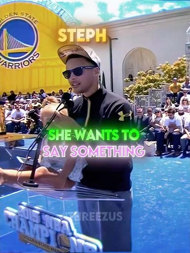 Steph Curry Always Makes Riley Shy.. #stephcurry #nba