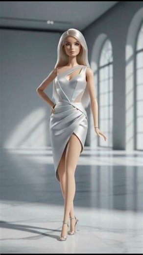 20K views · 1K reactions | ✨ Step into the moonlight with Satin Eclipse Barbie where bold elegance meets daring couture. Every curve, every cutout, every shimmer is designed to captivate.  From sculpted satin silhouettes to dramatic slits and glowing lunar vibes, this Barbie is confidence, glamour, and seduction in one frame. #BarbieFashion #LuxuryBarbie #CoutureBarbie #MoonlightVibes #FashionDoll | Fashion doll | Facebook