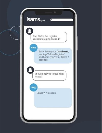 Taking the register with iSAMS