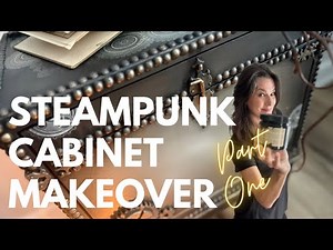Thrifted Steampunk Cabinet (Step 1 to Done): Prep, Primer, and Woodubend for an Epic Makeover!