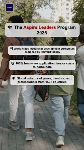 Aspire Leaders Program 2025 | Fully Funded Harvard-Based Opportunity