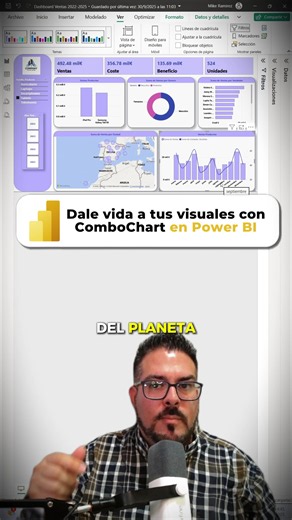 Crea visualizaciones más claras e impactantes con ComboChart en Power BI. 📊✨ Aprende a combinar diferentes tipos de gráficos para presentar tus datos de forma más efectiva y facilitar la toma de decisiones. 💬 Comenta