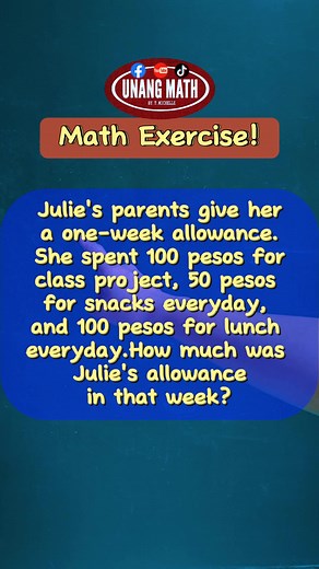 14K views · 107 reactions | Math exercise #mathproblemsolving #solvingmathisfun #mathtest #mathquiz #mathchallenge #maths #mathexercise #MathActivity #mathematics | Unang Math | Facebook