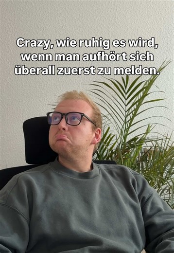 Ist irgendwie aber sehr empfehlenswert. 😇🤝 #ü30 #allein #peoplepleaser #wachstum #single