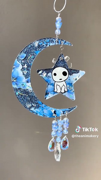 Little Kodama Suncatcher Craft Idea 🩵