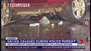 Wallacia: We have dramatic pictures just in of the end of a police chase. The four wheel drive crashes off Park Road, flipping onto an electricity pole, cutting power to the camera. Police say the driver took off after spraying an officer with capsicum spray, during a roadside stop. A 24-year-old man is now under police guard in Westmead hospital and is facing a string of charges. Report on 7 News at 6pm. www.7News.com.au #Wallacia #7News | 7NEWS Sydney