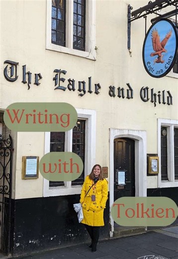 Did you know that Tolkien was part of a writing group called The Inklings that met at a pub (The Eagle and Child) regularly to bounce ideas off of each other? This is where the inspiration for The Inksters came from. We even call our virtual “pub” (aka Zoom) where we meet for meetings The Birds and Babes. Not only is Tolkien’s group the inspiration for the Inksters, but Tolkien is basically my inspiration for life. Isn’t he everyone’s? Don’t we all want to live in a world where Elves, Wizards, D