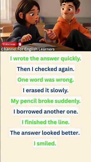 Writing Practice in English | Easy Short Story for Beginners | A1 - A2 level English
