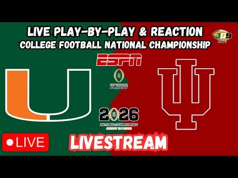 Miami vs. Indiana | LIVESTREAM | College Football National Championship | ESPN | LIVE Reaction