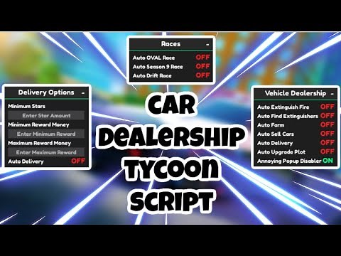 [THE HUNT] Car Dealership Tycoon Script | Auto Farm + Race | Infinite Money | AND MORE | PASTEBIN