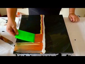 Let’s TREE 🌳 Swipe using Silver / Gold / Copper - so much FUN! Abstract Acrylic Art