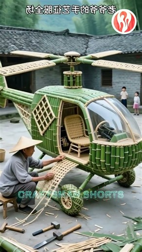 Helicopter | This bamboo helicopter can actually take off