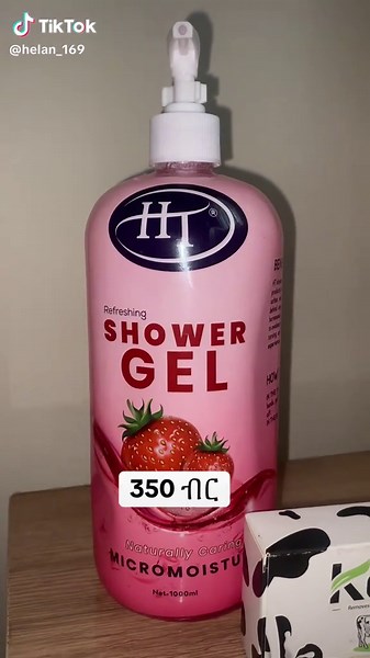 Shower gel 350 birr and Kono soap 60 birr only#konosoap #htshowergel #strawberries🍓 #darkspot#blackspot