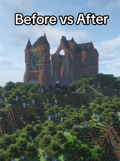 Transforming My Minecraft World: Before vs After Reveal
