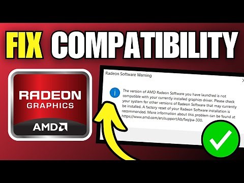 FIX This Version of AMD Radeon Software Is Not Compatible Error