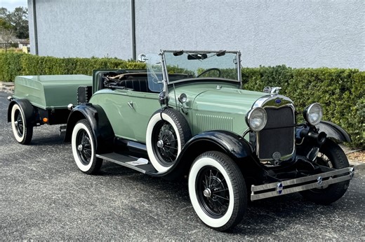 No Reserve: 1980 Shay Model A Roadster Replica and Trailer