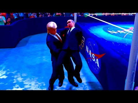 WWE 2K25: Donald Trump VS. Elon Musk and Vladimir Putin Triple Threat!