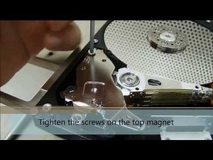 HDDSurgery - Hitachi 3.5" Ramp Set Video Manual (Head Replacement Process)