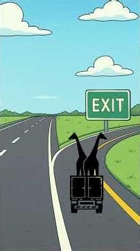 TWO GIRAFFES HIGHWAY INCIDENT: PERILOUS JOURNEY AVERTED 🦒⚠️| #J7CEVU