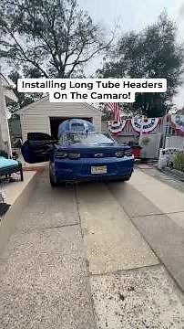 I Installed Long Tube Headers On My Camaro !