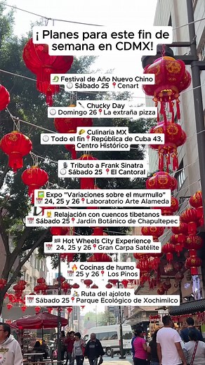 Mejores planes en CDMX para este fin de semana