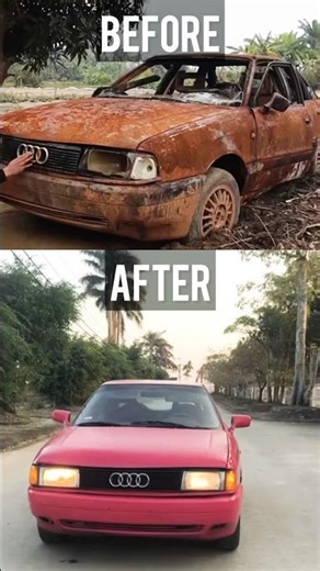 1980 Audi A8 Full Restoration 😱 From Abandoned Car to Stunning Hot Rod! Classic Car Transformation